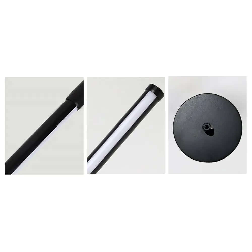 Minimalist Black Metal Single-Light Pendant Lamp with Down Lighting