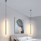 Minimalist Black Metal Single-Light Pendant Lamp with Down Lighting