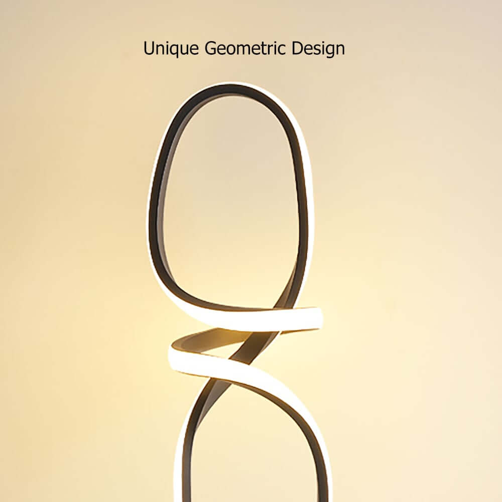 Minimalist Black Metal Table Lamp with White Silica Shade