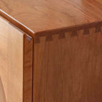 Minimalist Cherry Wood Shoe Cabinet - 2 to 4 Doors