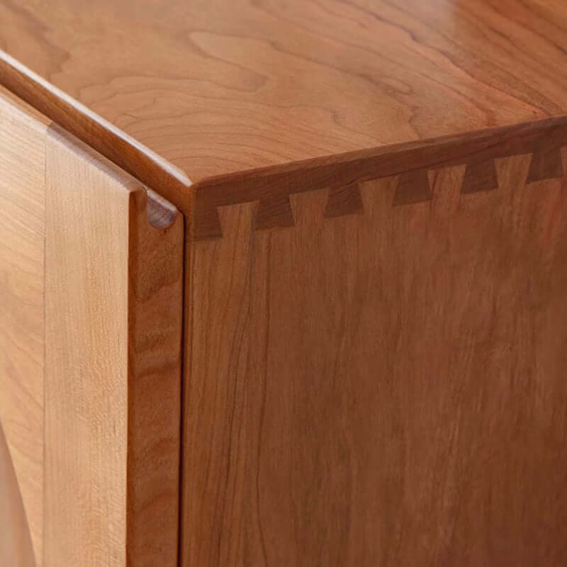 Minimalist Cherry Wood Shoe Cabinet - 2 to 4 Doors