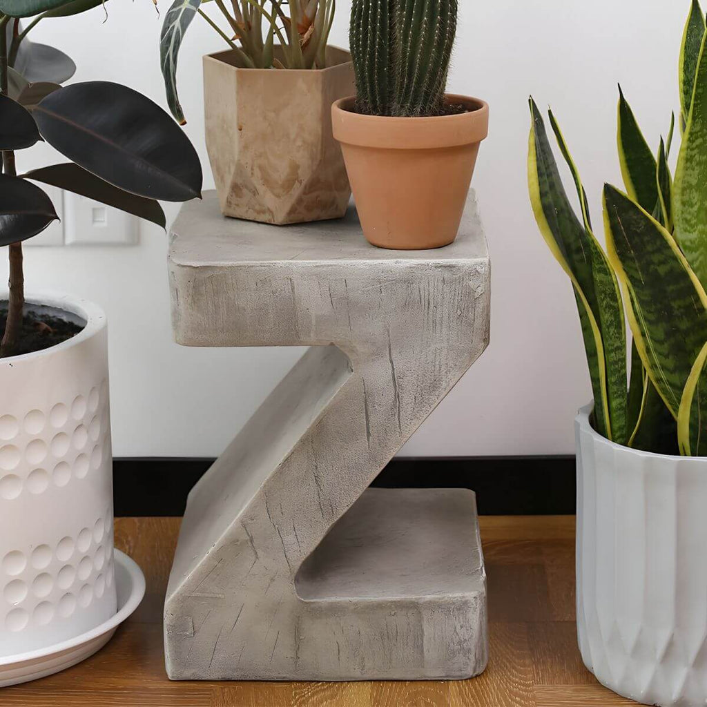 Minimalist Concrete Side Table for Compact Living Spaces