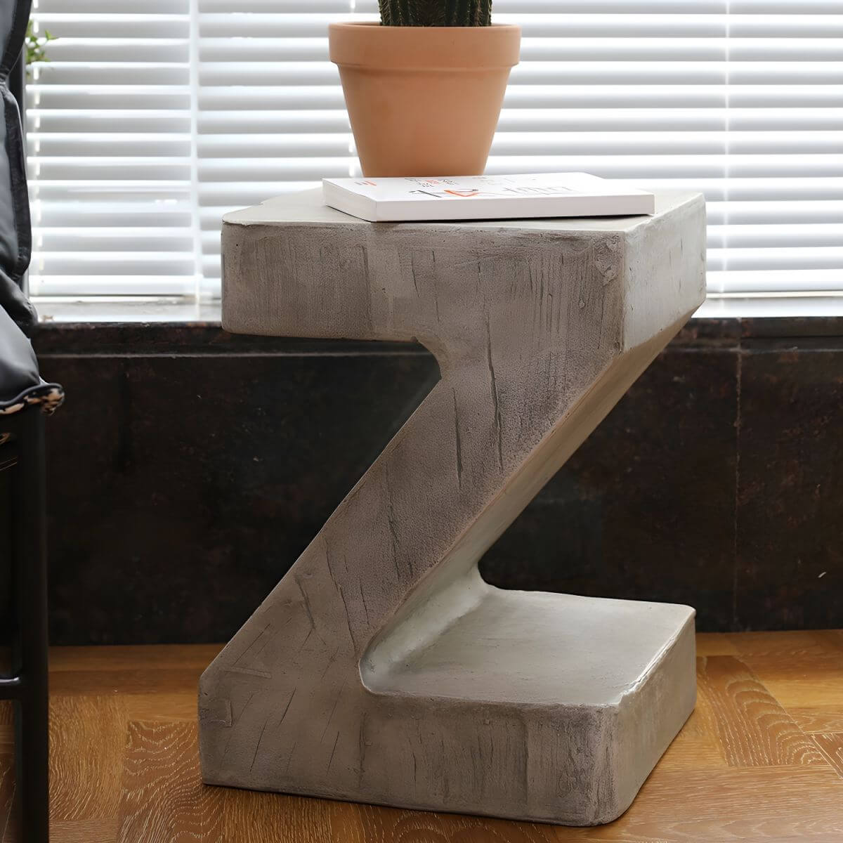 Minimalist Concrete Side Table for Compact Living Spaces