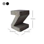 Minimalist Concrete Side Table for Compact Living Spaces Dimensions