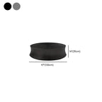 Minimalist Fiberglass Coffee Table with Tapered Pedestal Base Dimensions