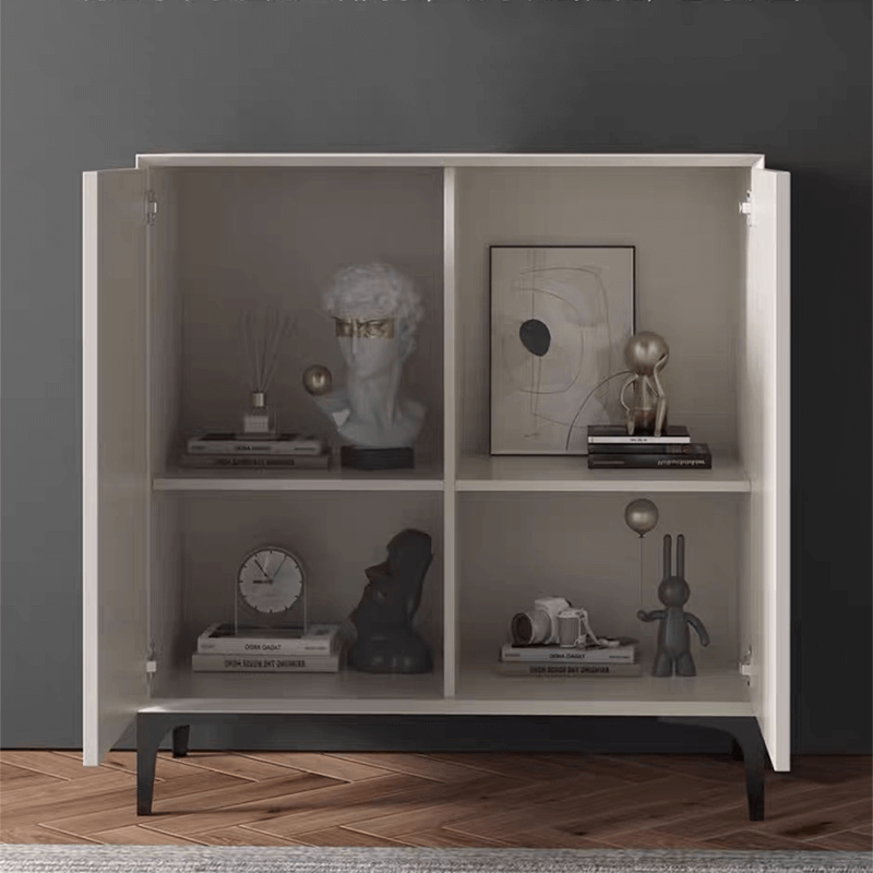 Minimalist Gray Shoe Cabinet in Various Sizes