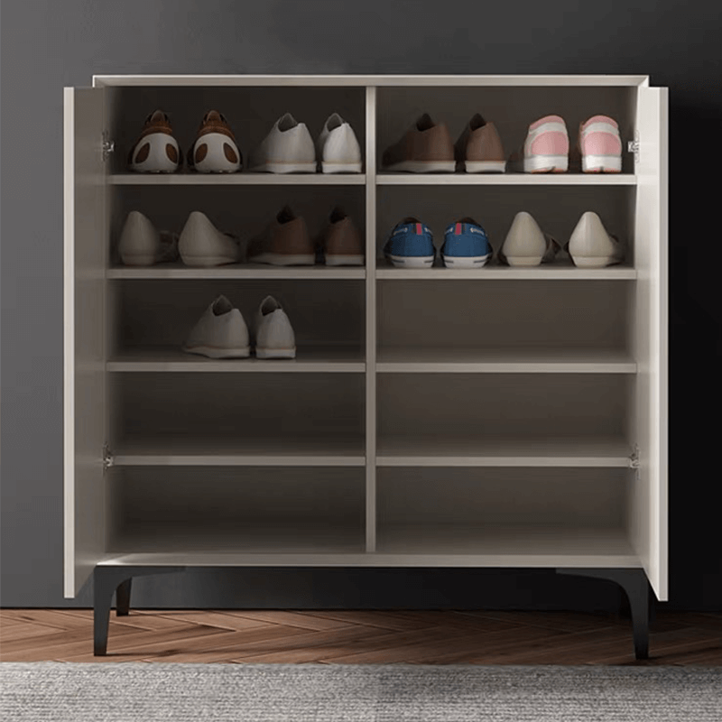 Minimalist Gray Shoe Cabinet in Various Sizes