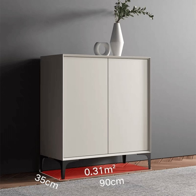 Minimalist Gray Shoe Cabinet in Various Sizes