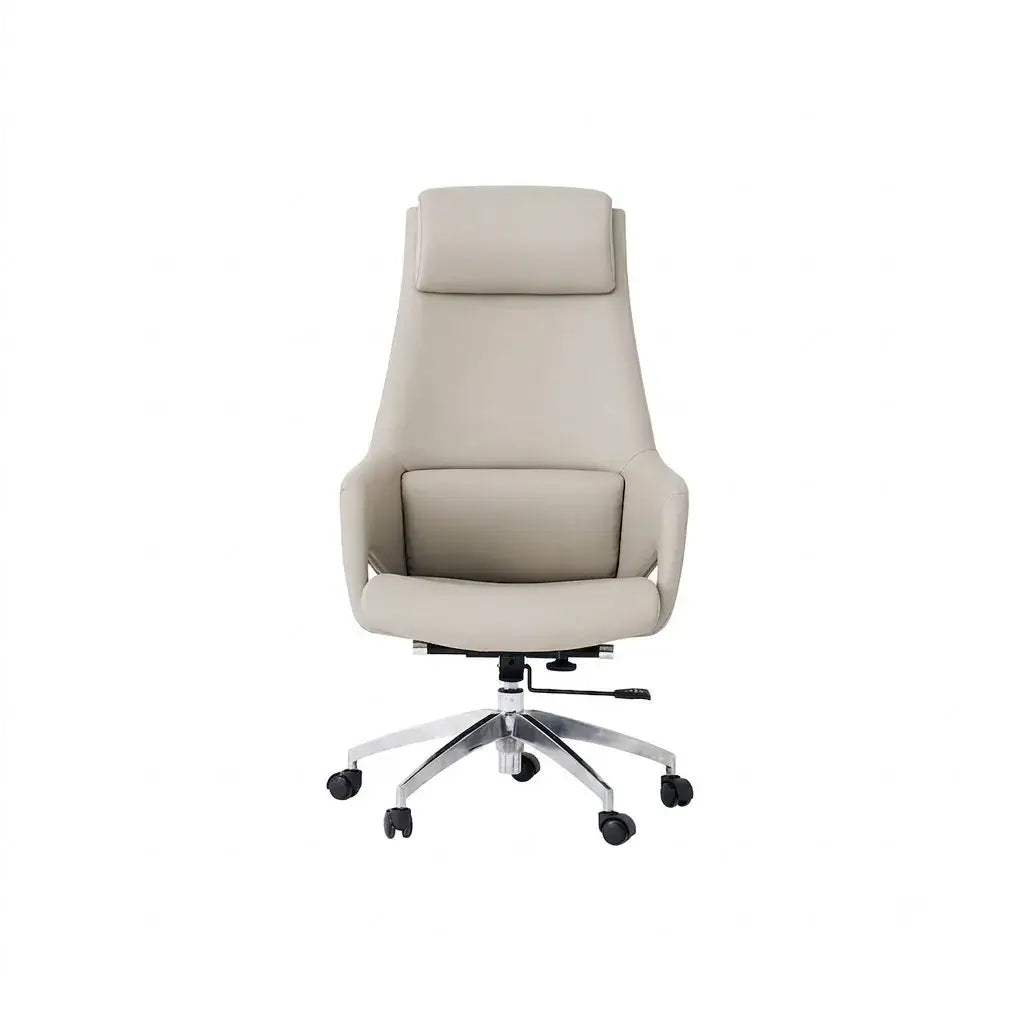 Minimalist High-Back Office Chair Series in Microfiber Leather