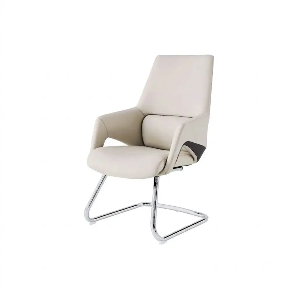 Minimalist High-Back Office Chair Series in Microfiber Leather