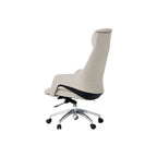 Minimalist High-Back Office Chair Series in Microfiber Leather