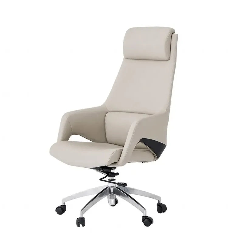 Minimalist High-Back Office Chair Series in Microfiber Leather Main Product Image Image principale du produit
