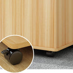 Minimalist Locking Storage Cabinet With Casters for Home Office