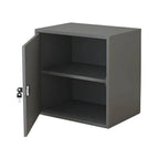 Minimalist Locking Wood File Cabinet With Concealed Door Storage