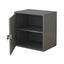 Minimalist Locking Wood File Cabinet With Concealed Door Storage