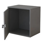 Minimalist Locking Wood Filing Cabinet With Display-Top Storage
