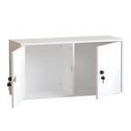 Minimalist Locking Wood Filing Cabinet With Display-Top Storage