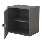 Minimalist Locking Wood Filing Cabinet With Display-Top Storage