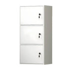 Minimalist Locking Wood Storage Cabinet Series With Shelves