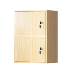 Minimalist Locking Wood Storage Cabinet Series With Shelves