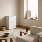 Minimalist Locking Wood Storage Cabinet Series With Shelves