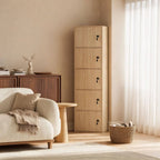 Minimalist Locking Wood Storage Cabinet Series With Shelves