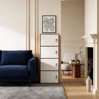 Minimalist Locking Wood Storage Cabinet Series With Shelves