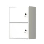 Minimalist Locking Wood Storage Cabinet Series With Shelves