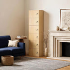 Minimalist Locking Wood Storage Cabinet Series With Shelves