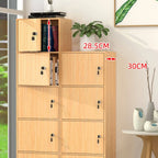 Minimalist Locking Wood Storage Cabinet Series With Shelves