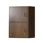 Minimalist Locking Wood Storage Cabinet Series With Shelves