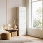 Minimalist Locking Wood Storage Cabinet Series With Shelves