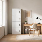 Minimalist Locking Wood Storage Cabinet Series With Shelves