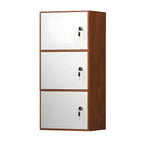 Minimalist Locking Wood Storage Cabinet Series With Shelves