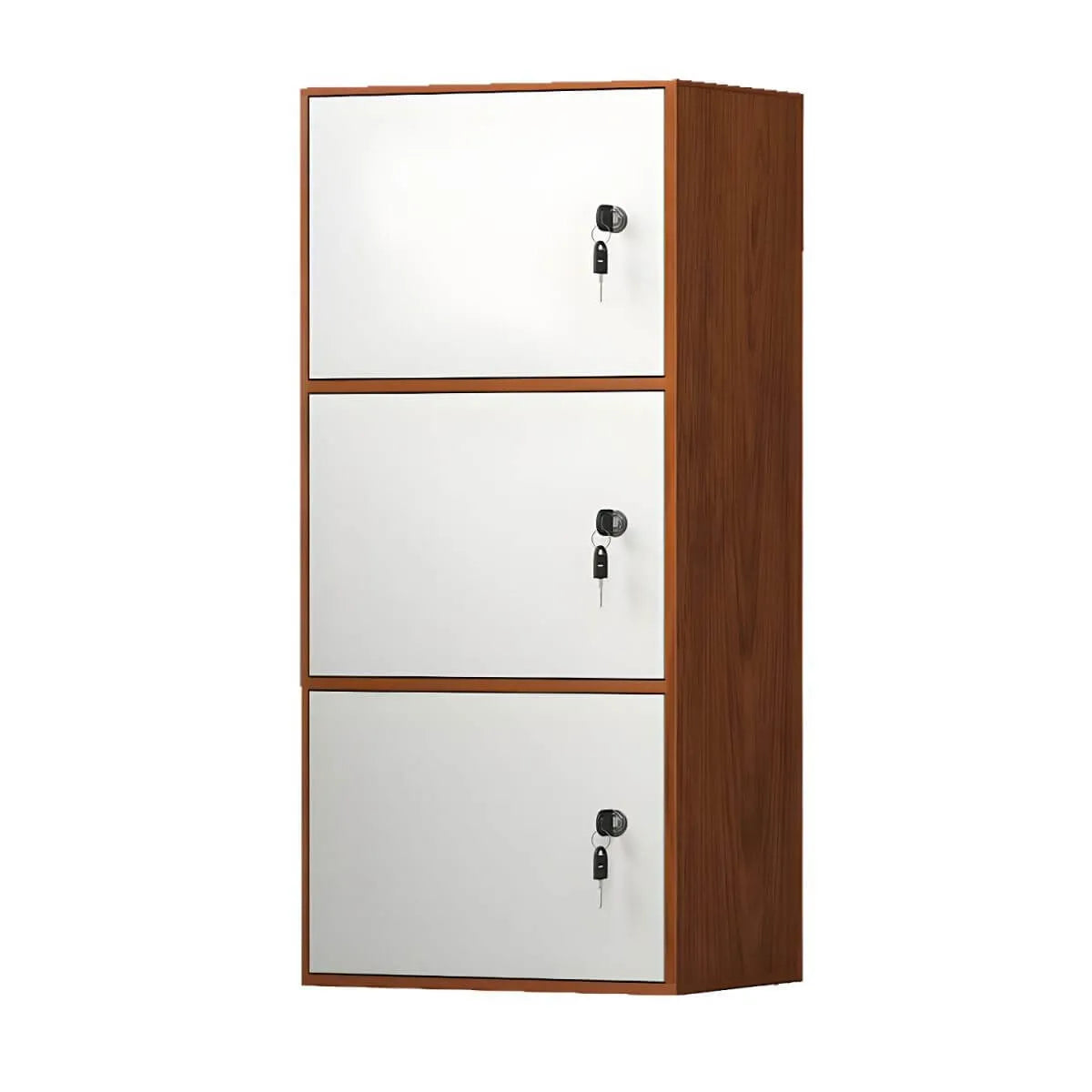 Minimalist Locking Wood Storage Cabinet Series With Shelves