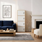 Minimalist Locking Wood Storage Cabinet Series With Shelves