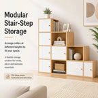 Minimalist Locking Wood Storage Cabinet Series With Shelves