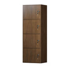 Minimalist Locking Wood Storage Cabinet Series With Shelves