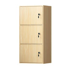 Minimalist Locking Wood Storage Cabinet Series With Shelves