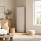 Minimalist Locking Wood Storage Cabinet Series With Shelves