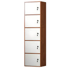Minimalist Locking Wood Storage Cabinet Series With Shelves