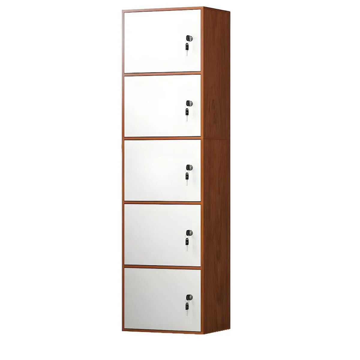 Minimalist Locking Wood Storage Cabinet Series With Shelves
