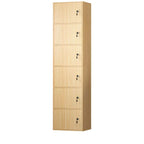 Minimalist Locking Wood Storage Cabinet Series With Shelves