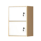 Minimalist Locking Wood Storage Cabinet Series With Shelves