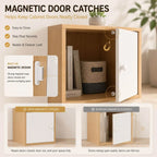 Minimalist Locking Wood Storage Cabinet Series With Shelves