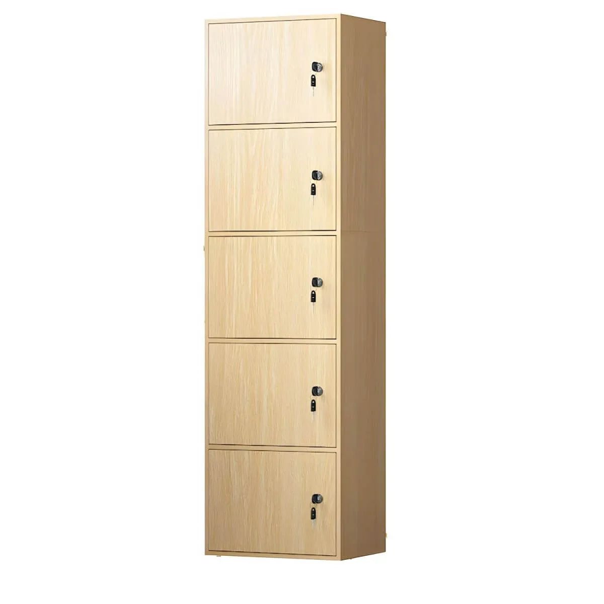 Minimalist Locking Wood Storage Cabinet Series With Shelves