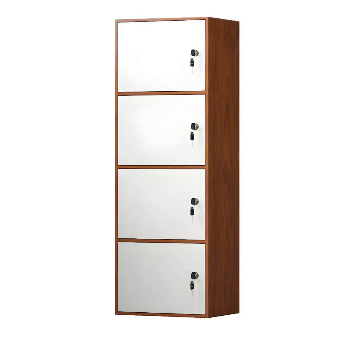 Minimalist Locking Wood Storage Cabinet Series With Shelves