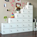 Minimalist Locking Wood Storage Cabinet Series With Shelves Main Product Image