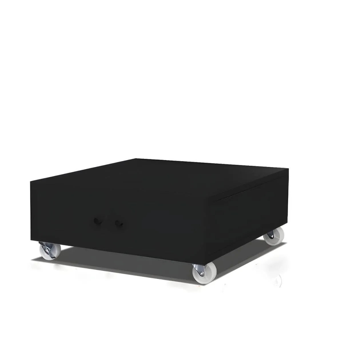 Minimalist Metal Rolling Storage Cabinet With Shelves and Doors