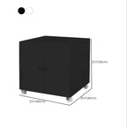 Minimalist Metal Rolling Storage Cabinet With Shelves and Doors Dimensions